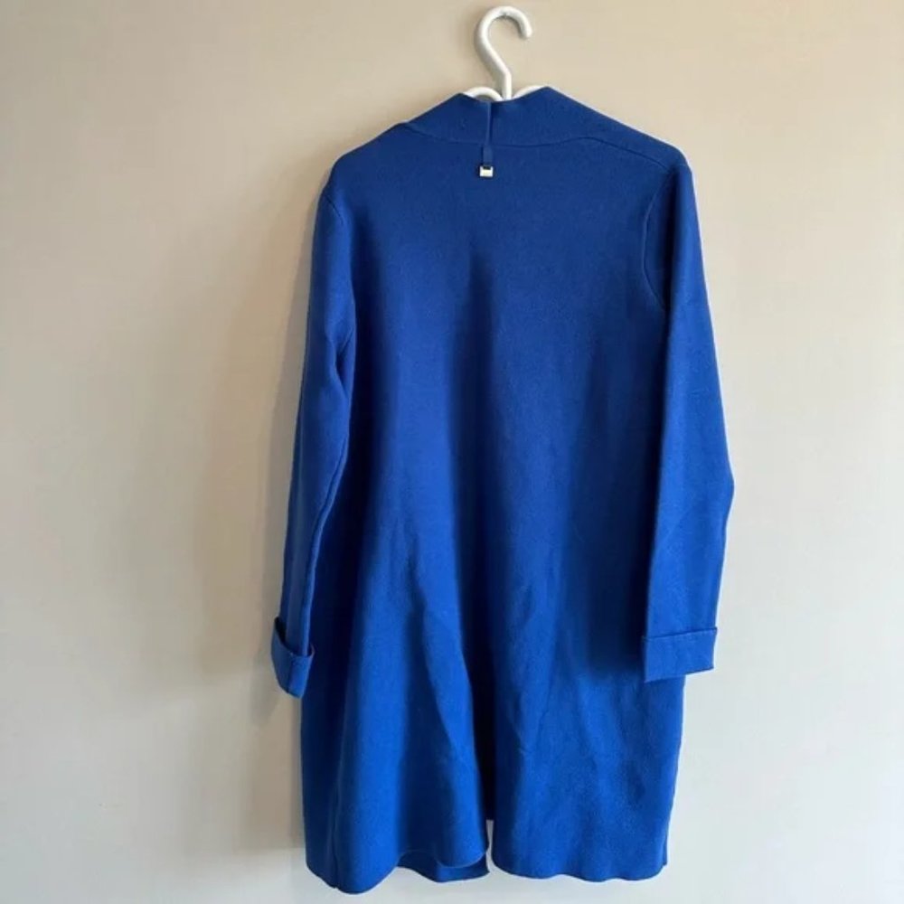 Novelty Blue Long Cardigan - Picture 2 of 2